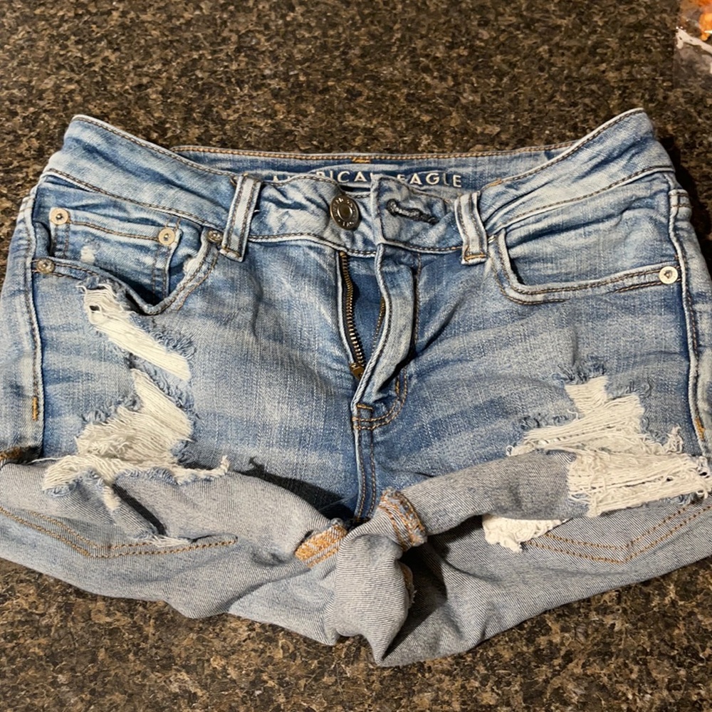 american eagle jean shorts